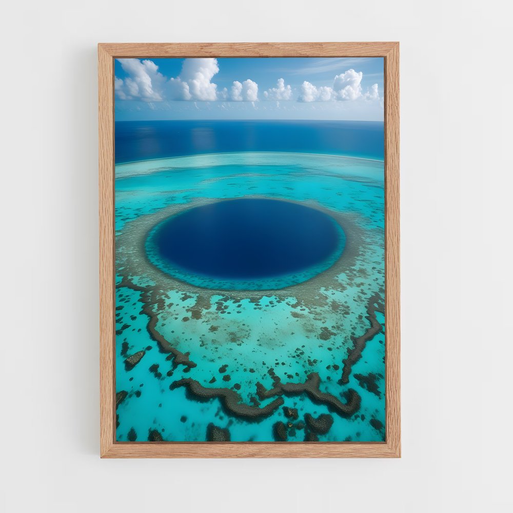 Poster Le Trou Bleu de Belize – affiche Plongée sous-marine (vue 4)